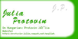 julia protovin business card